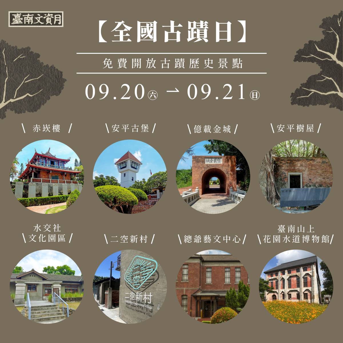 2025臺南市文化資產月 「如果城門是任意門，文資300+」盛大登場