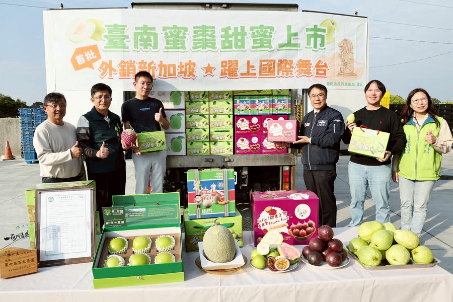 台南蜜棗首銷新加坡 黃偉哲力推冬季優質水果拓國際市場